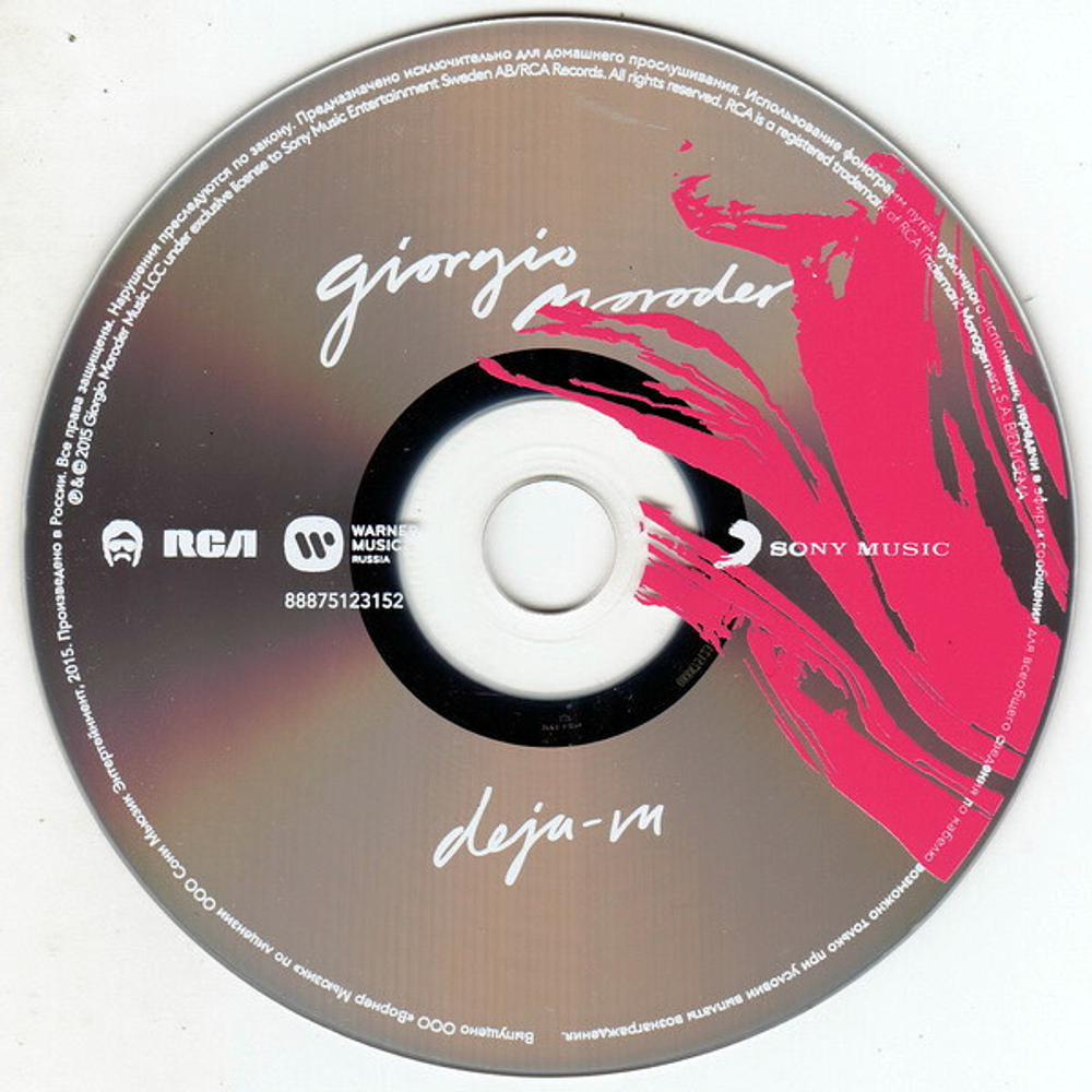 Giorgio Moroder / Deja Vu (RU)(CD)