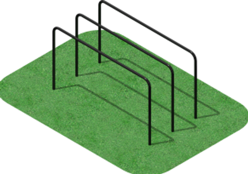 БРУСЬЯ ГНУТЫЕ ДВОЙНЫЕ