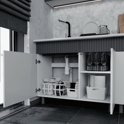 Кухня «София» Графит / Бланж 200 см