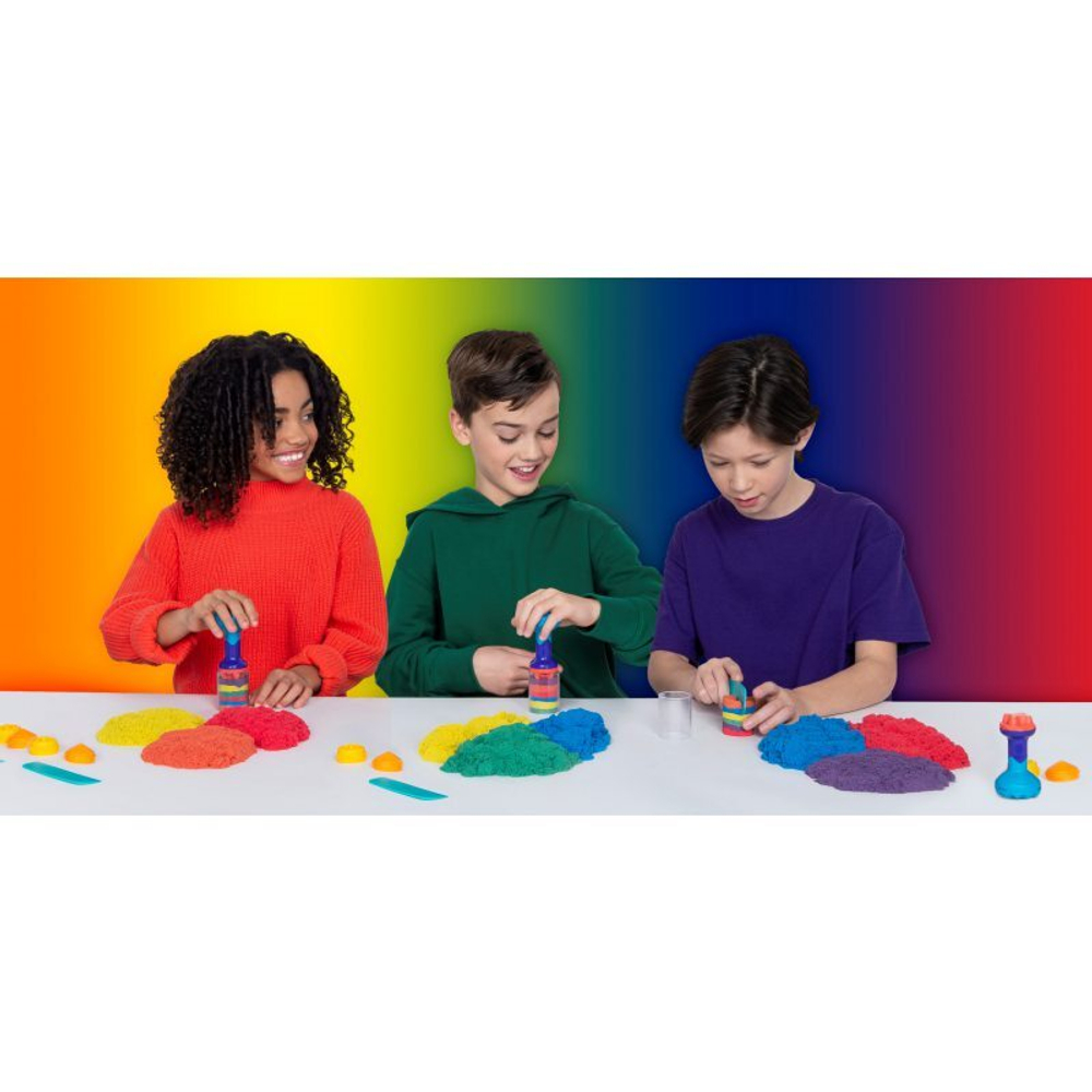 Kinetic Sand - Набор инструментов для кинетического песка Rainbow 386 г 6053691