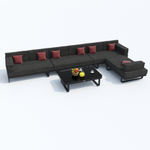 Лаунж зона угловая Ideal Patio ТЕСОРА маренго - каркас карбон