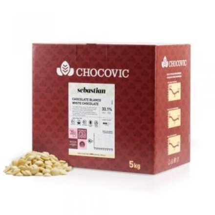 Шоколад Белый 34,6% Chocovic Sebastian 100 гр