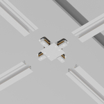 Соединитель "X"-образный для  встраиваемого однофазного шинопровода  Maytoni Technical TRA002CX-11W  белый