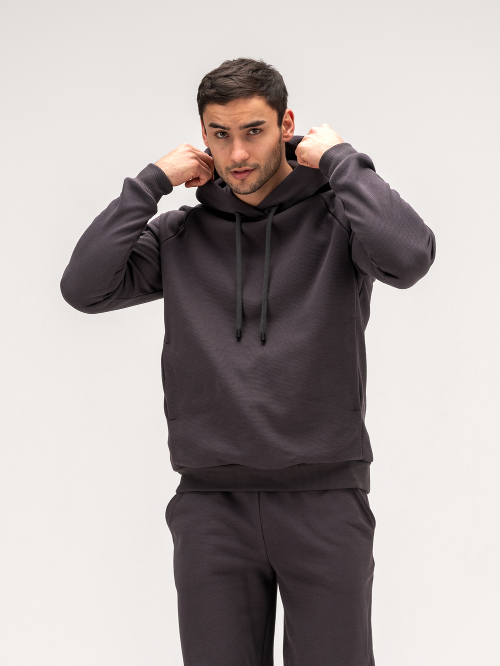 Костюм мужской спортивный теплый. Графит