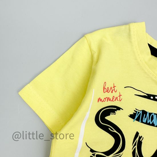 Комплект хлопковый "Summer boy" желтый/черный