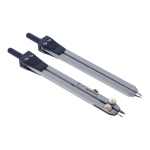 Готовальня 9 предм: циркуль мет, грифели, циркуль-измеритель, 4 лин, пласт.футляр