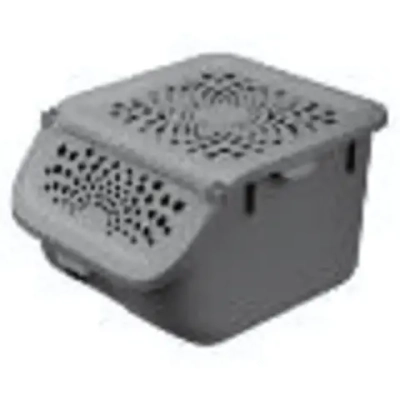 Контейнер для хранения овощей «Econova», цвет серый, 27.5*24*17.5см / 7.8л