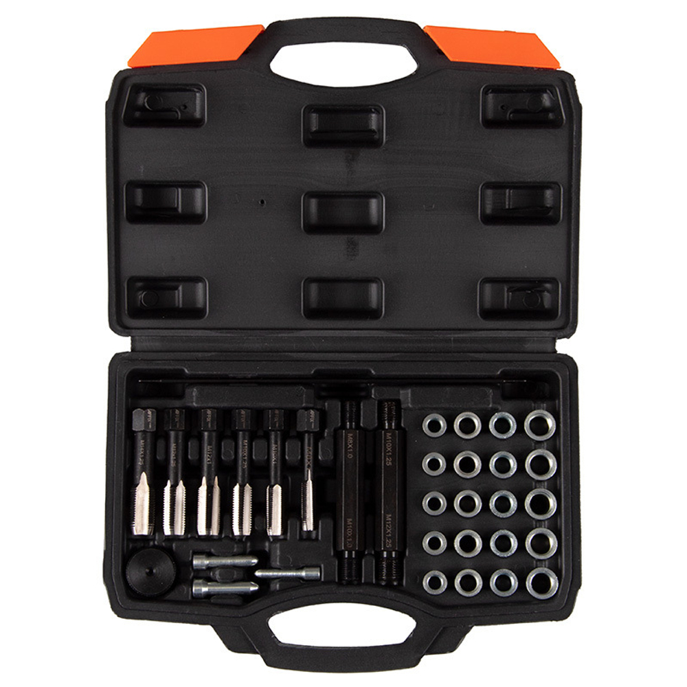 AFFIX (AF10312033C) Набор для восстановления резьбы свечей накаливания, 33 предмета, кейс