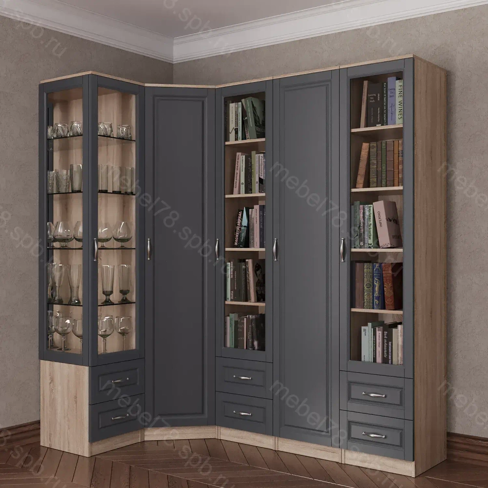 Шкаф угловой №16 (мадес)