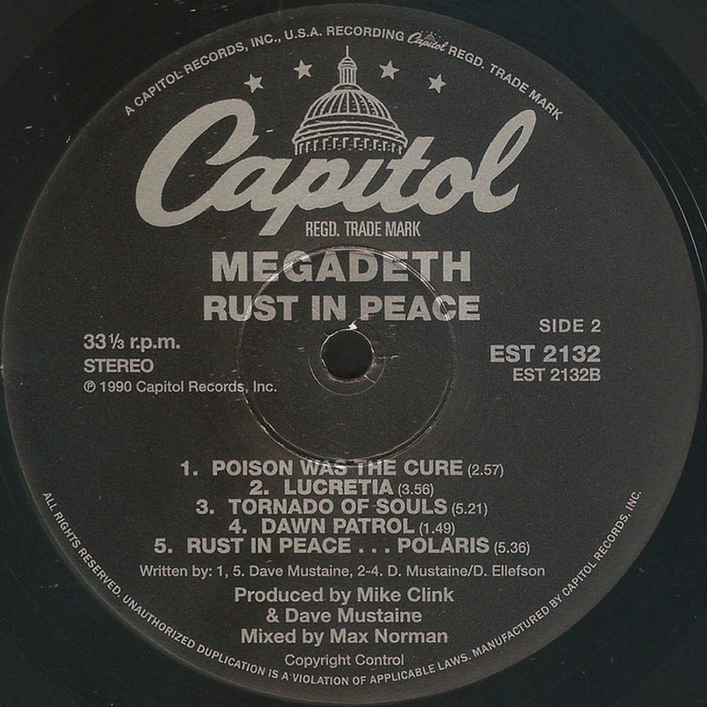 Megadeth / Rust In Peace (Limited Edition)(LP)