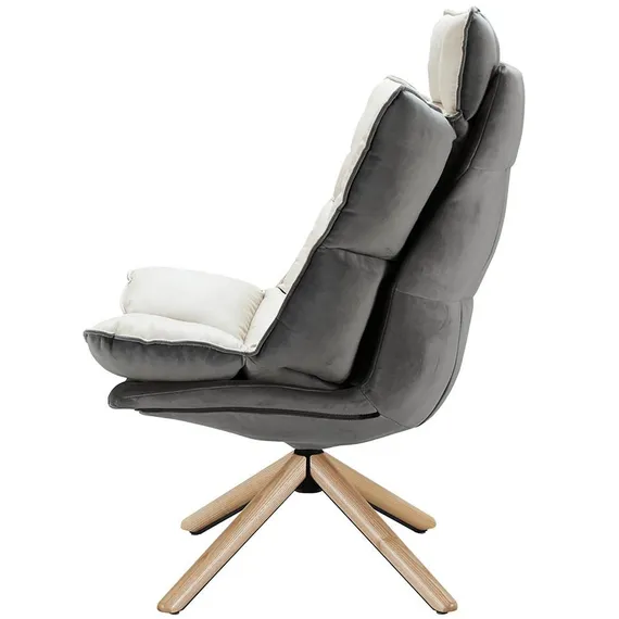 Кресло Husk бежевое с серым | Купить в Hallberg.ru