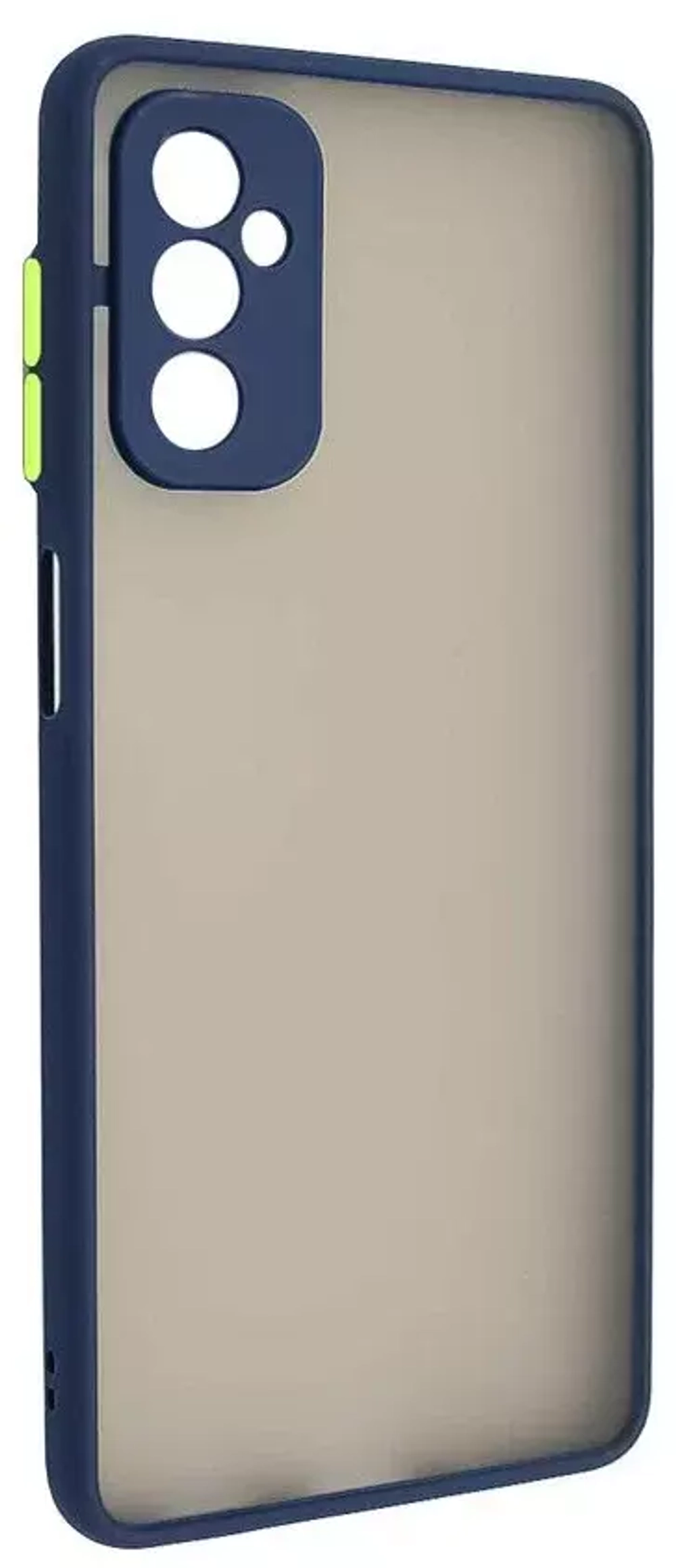 Накладка Samsung М52 силикон матовый синий Zibelino