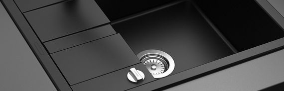 Мойка SCHOCK Optima 45D Cristalite неро