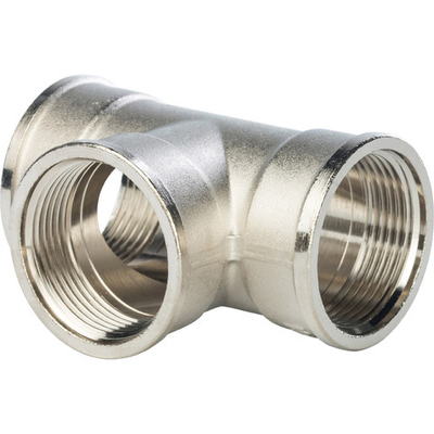 Тройник STOUT ВВ 1 1/4" никель