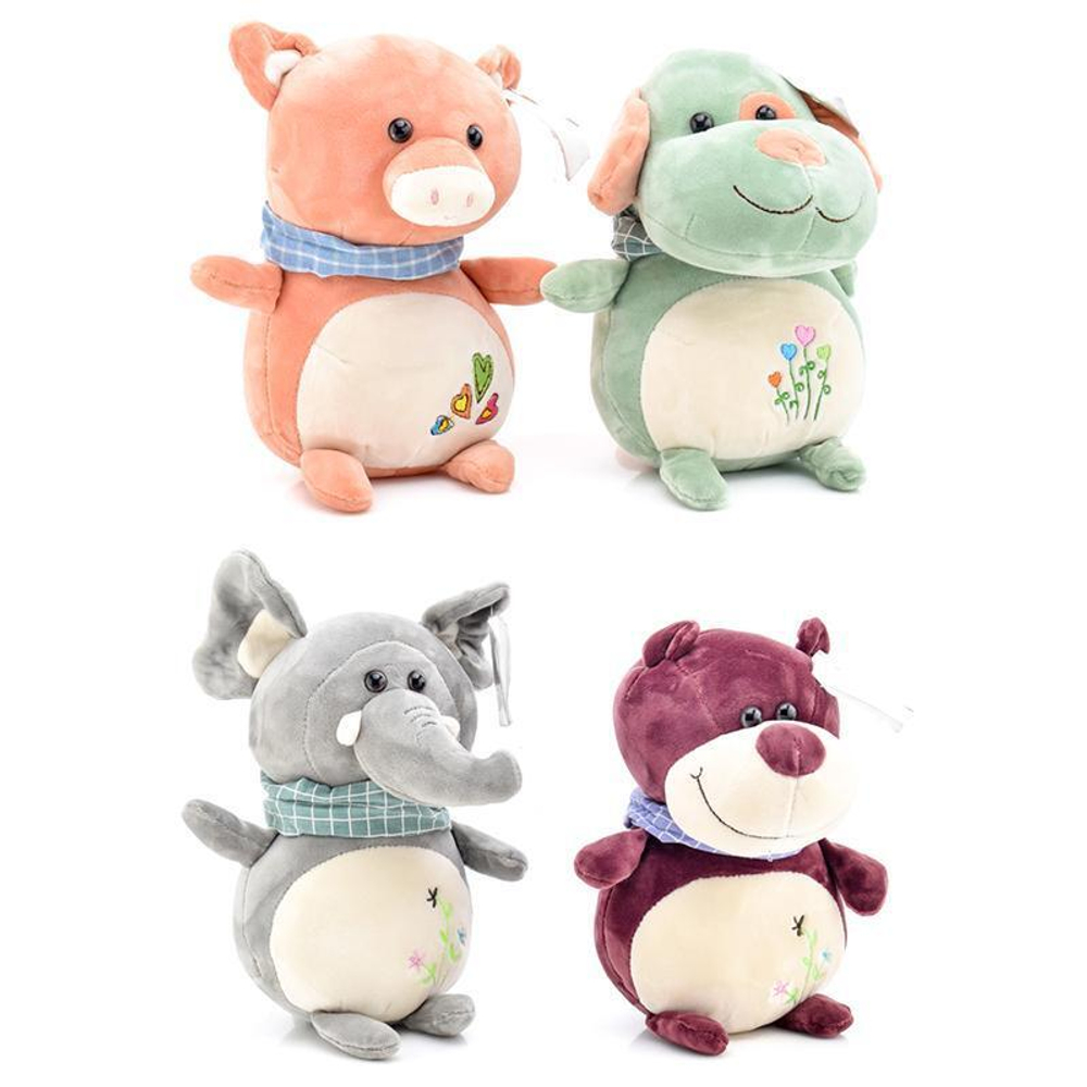 Игрушка мягкая животные 18см микс