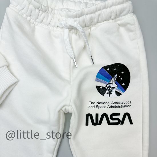 Комплект из футера "Nasa" белый