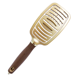 Olivia Garden Щетка Expert Care Flex Nylon Bristles Gold&Brown