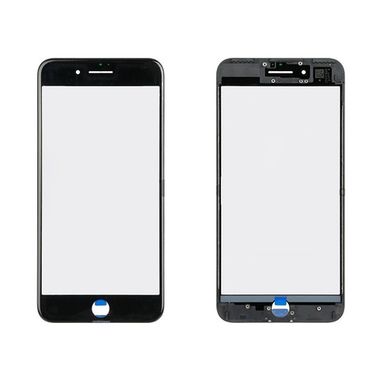 Front Screen Glass + Frame + OCA + Anti Dust Mesh Orig 1:1 For Apple iPhone 8 Plus MOQ:20 Black