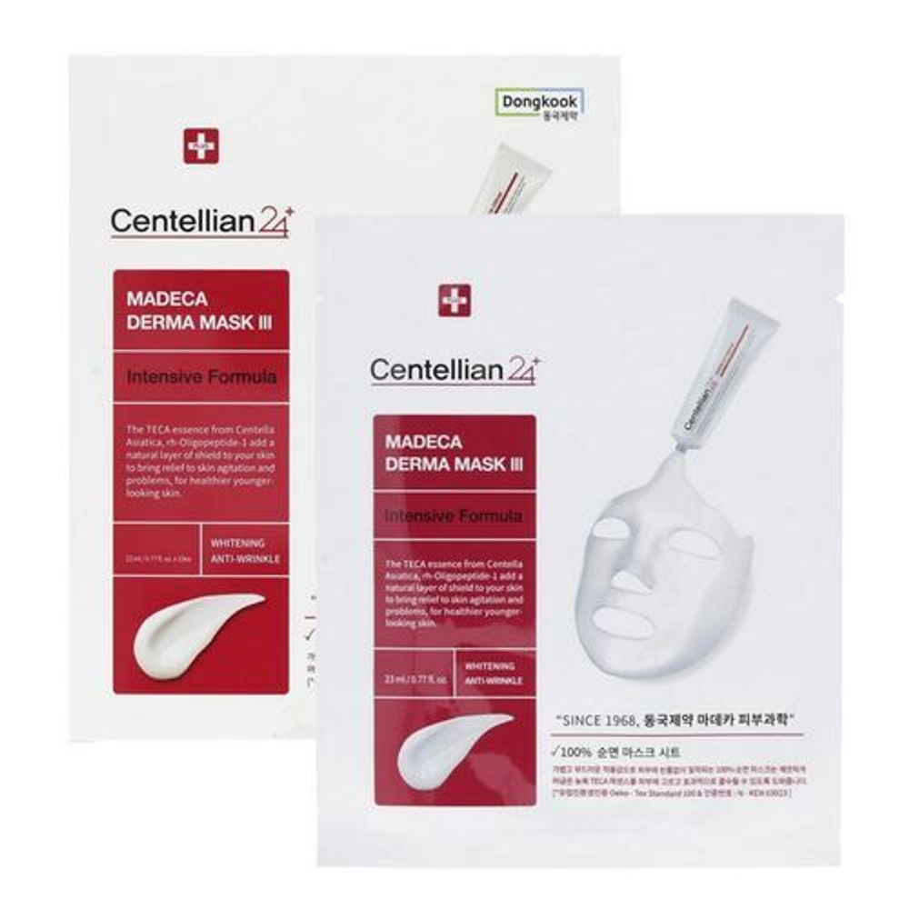 Centellian24 Маска тканевая интенсивная - Madeca derma mask III intensive formula, 25мл