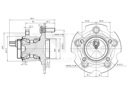 Ступица задняя (с ABS) UNIO HUB-20295