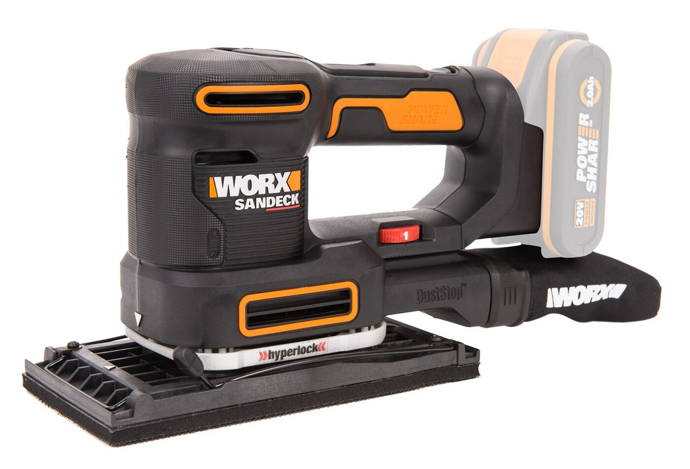 Виброшлифмашина аккумуляторная WORX WX820