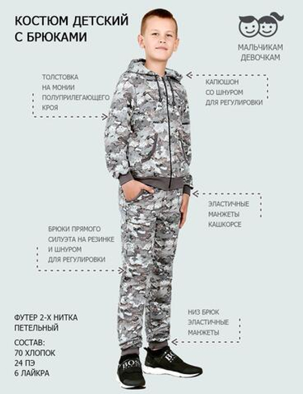 Костюм детский BVR-SPORT тк.Футер цв.BLUR 3316