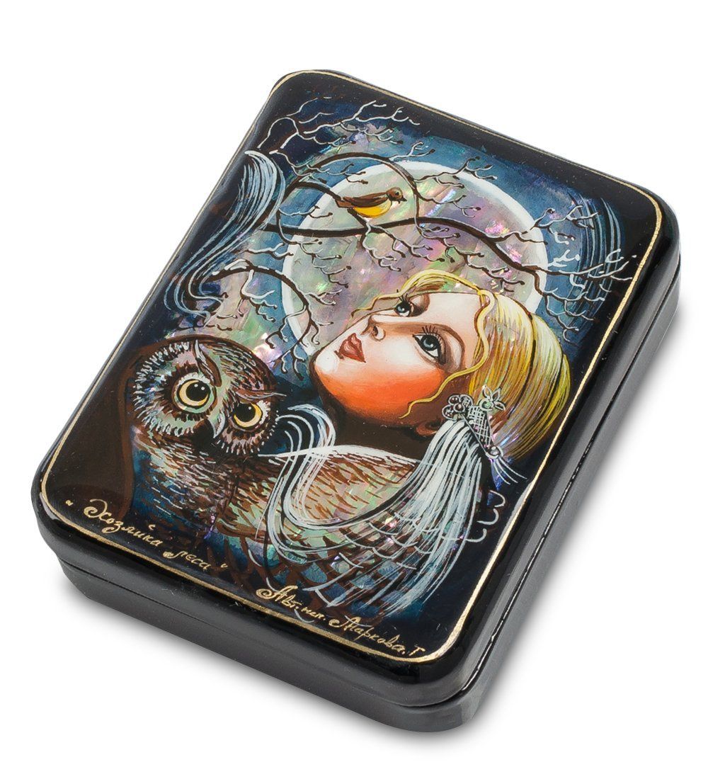 Народные промыслы ШК-55/ 56 Шкатулка «Хозяйка леса» исп. Маркова