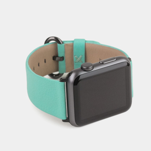 Ремешок для Apple Watch 44/45/46 mm из кожи теленка, цвета тиффани