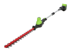 Кусторез штанговый аккумуляторный Greenworks GD60PHT61 Арт. 2301107, 60 В, 51 см, бесщеточный, без АКБ и ЗУ