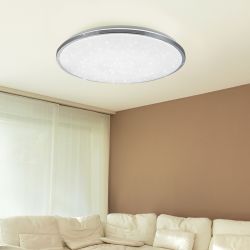 Светильник потолочный светодиодный ЭРА Классик с ДУ SPB-6-70-RC Chrome 70Вт 3000-6500К 4800Лм | Светильники SPB-6 с ДУ