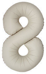 Цифра 8 Slim, Кремовый Латте, Матовый в упаковке 40" Fm