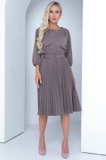 Платье Идеальный силуэт (гофре, латте) Diolche (Акция)