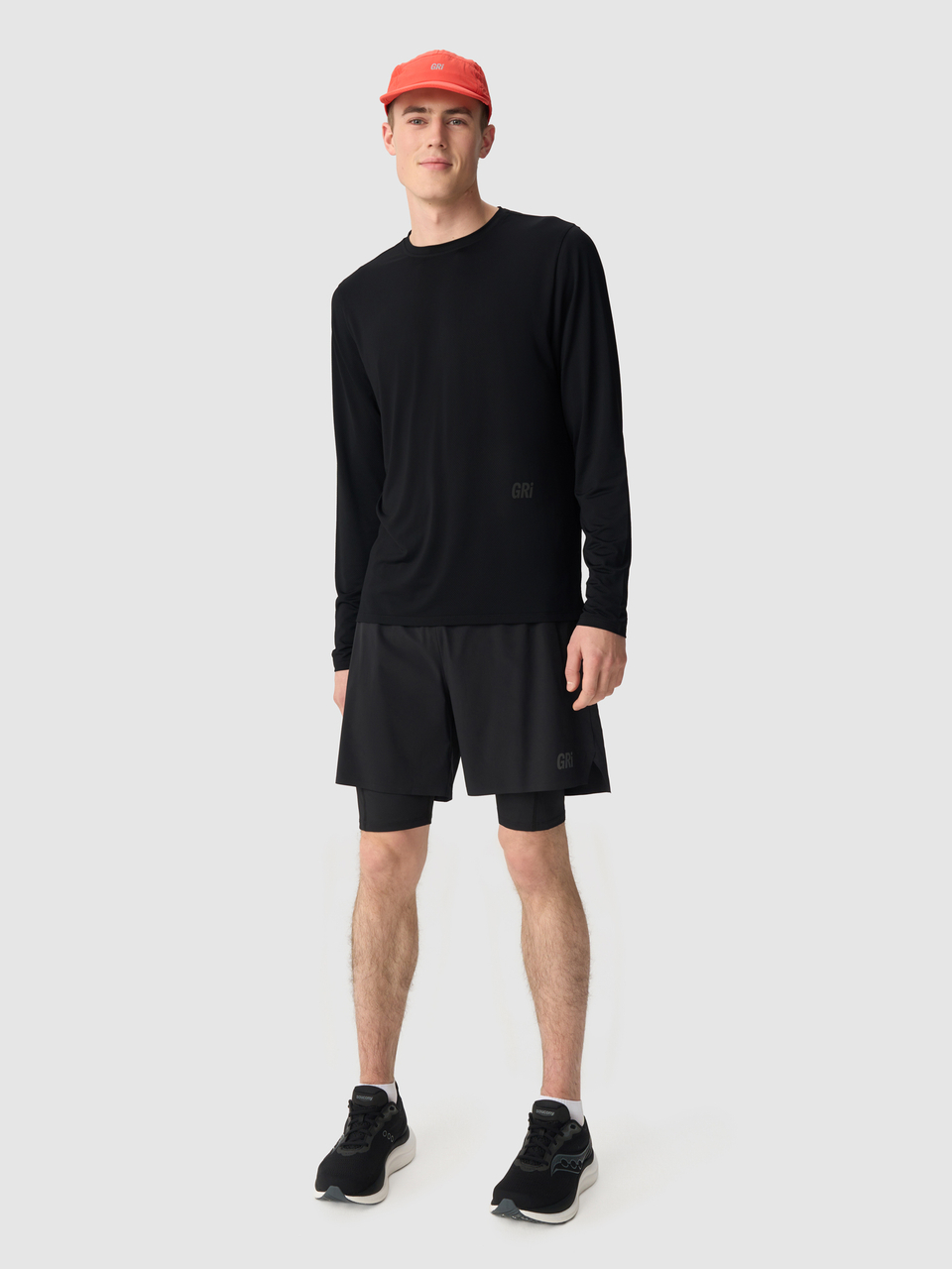 Лонгслив мужской GRI Лето чёрный
