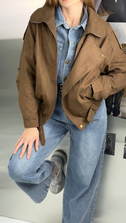 Куртка женская арт. 8681 цвет "коричневый"