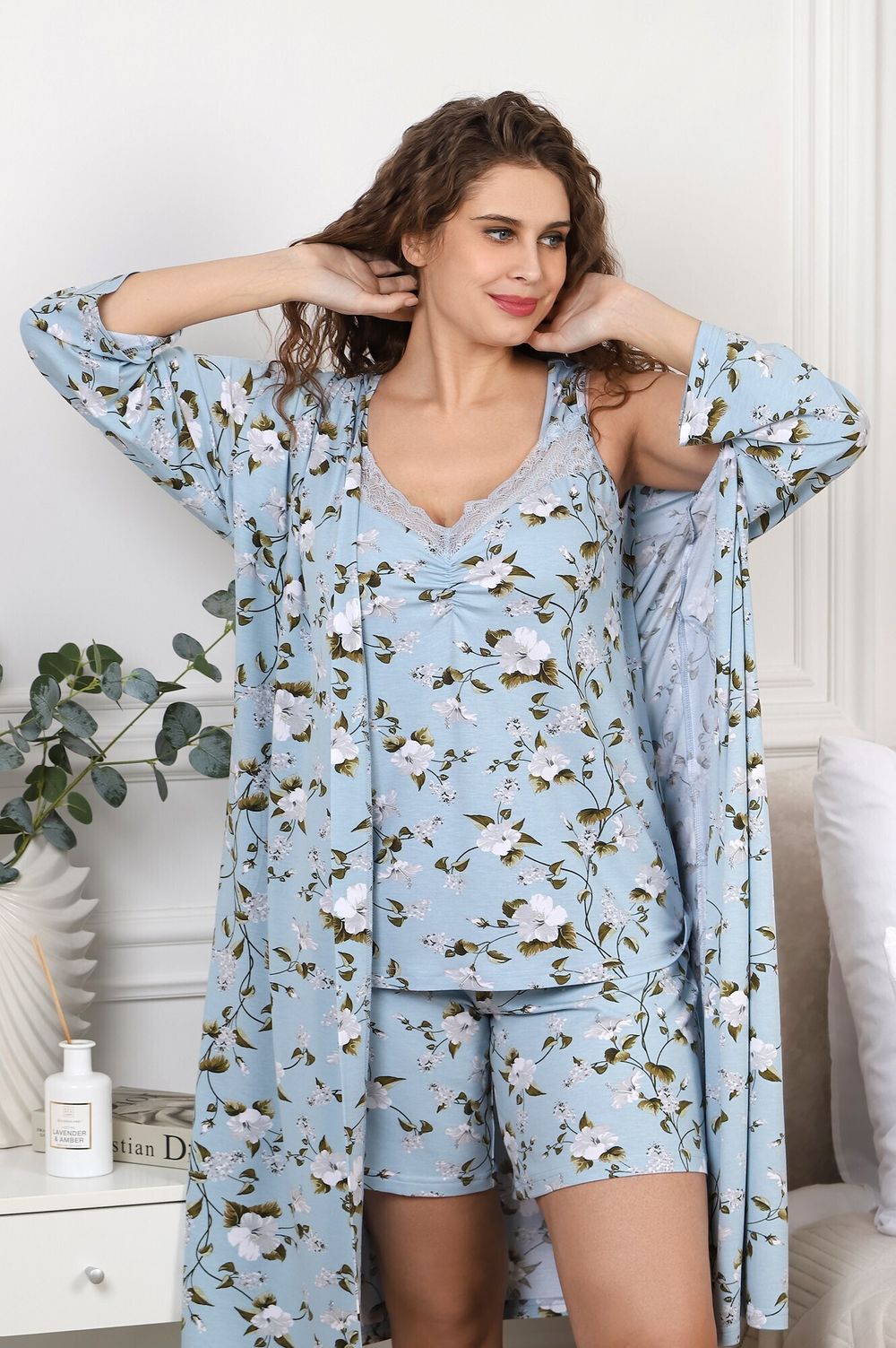 Халат Модест-3 Виотекс ГОЛУБОЙ (Акция)