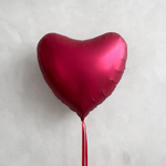 G Шар 36'' / 91 см сердце Вишневый Сатин (БГ-150)