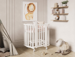 Кроватка детская Incanto Nova Lux c наклоном дна цвет белый
