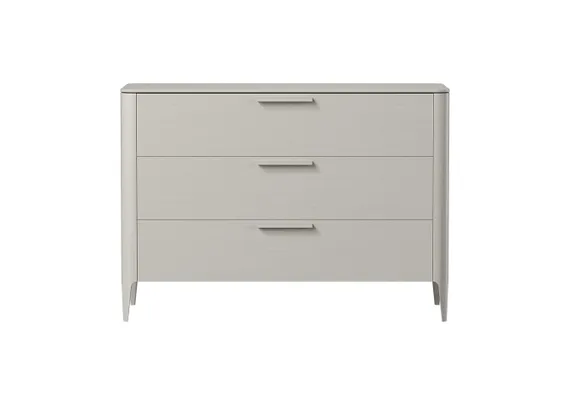 Комод Type oak 3 ящика ширина 120 см (серо-бежевый)