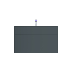 M50AFHX1003GM Inspire V2.0, База под раковину, подвесная, 100 см, 3 ящика, push-to-open, графит мато