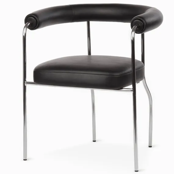 Стул с подлокотниками Rider, черная экокожа