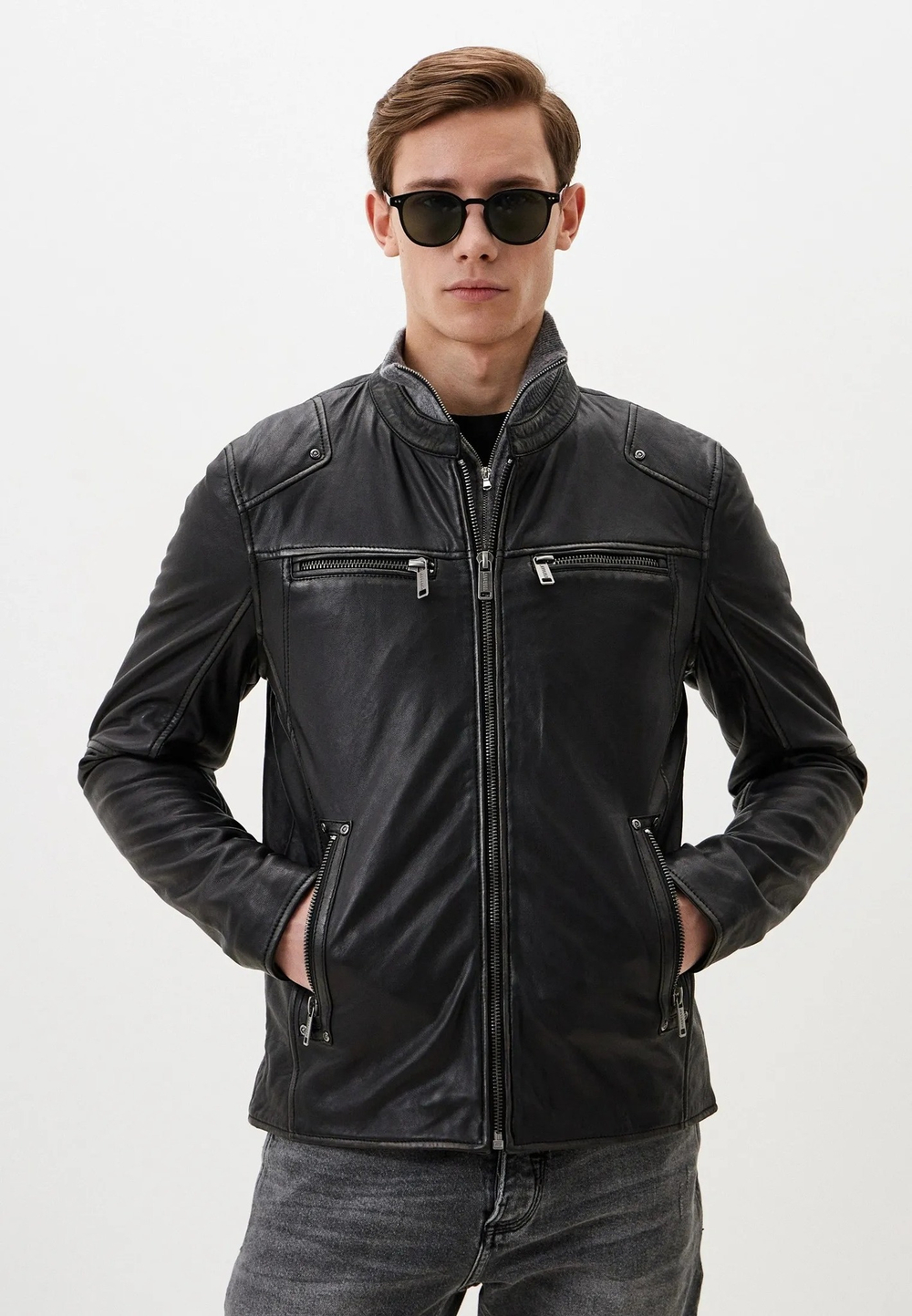 Куртка кожаная мужская MUSTANG men´s leather jacket