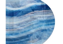 Журнальный столик Роб D-700 70х33 лазурит / черный