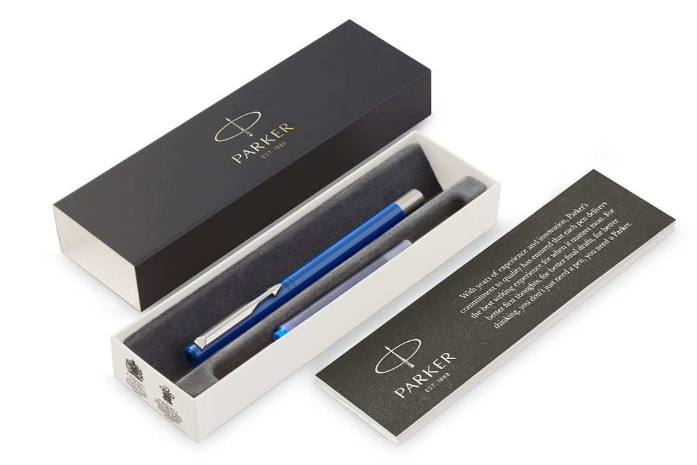 Перьевая ручка Parker Vector Standard F01, цвет: Blue