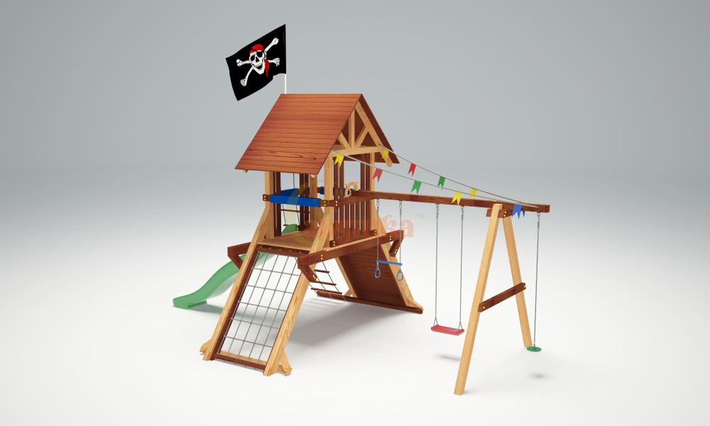 Деревянный игровой комплекс люкс