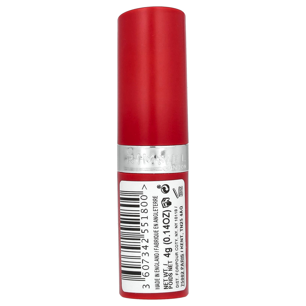 Rimmel London, Стойкая губная помада, оттенок 111, 4 г (0,14 унции)