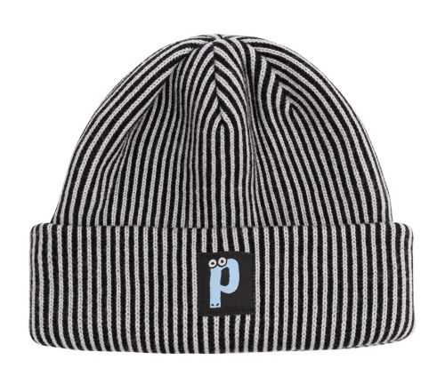 Шапка Postaments Stripes черная/серая