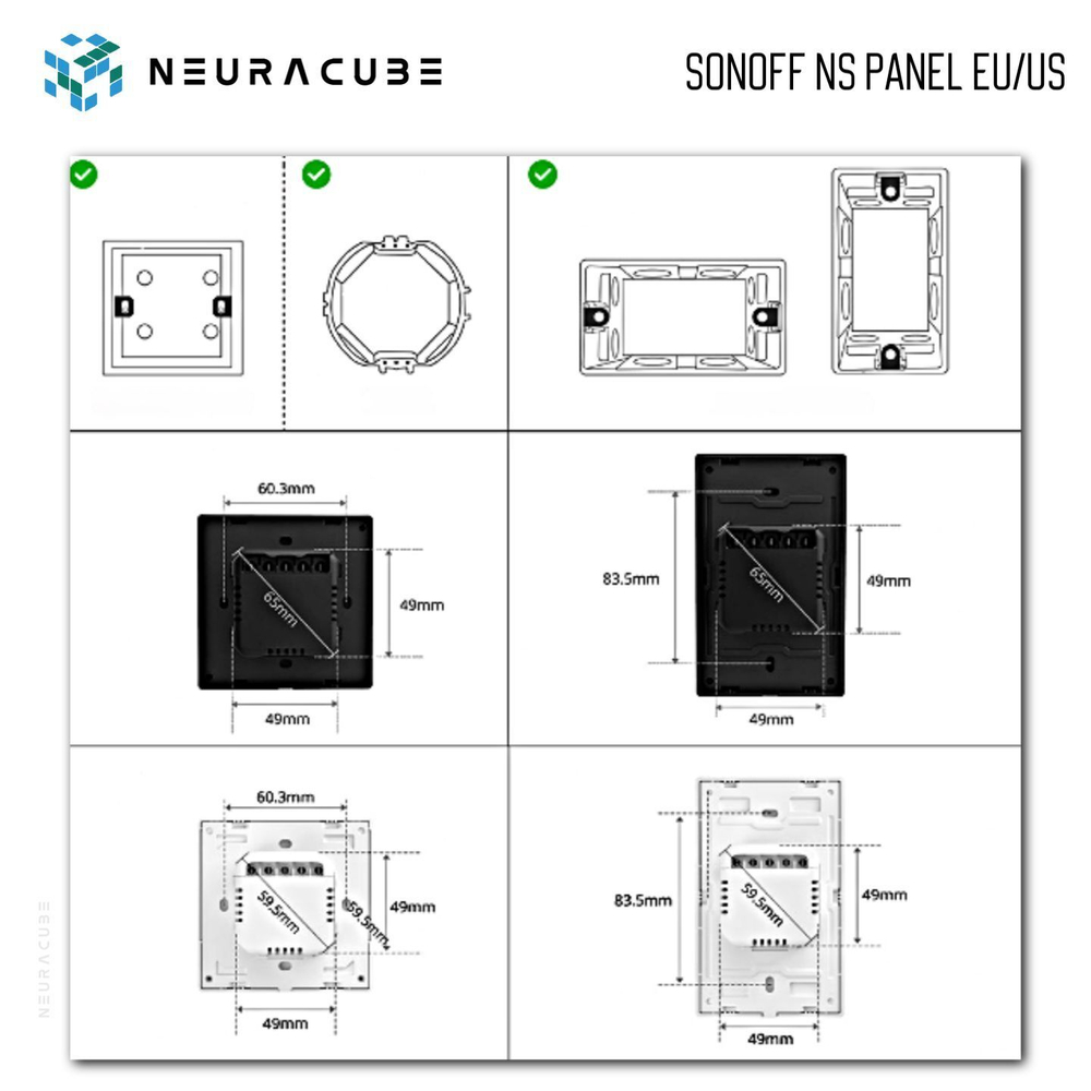 Панель управления Sonoff NSPanel (EU) White