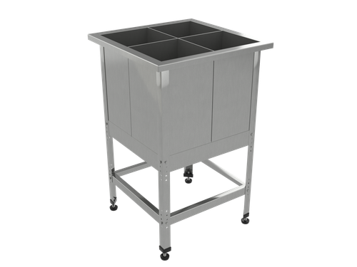 Ванна моечная для яиц ВМЯП "Профи" , 700х700х860 мм, без борта