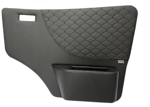 Обшивка двери /Г-3302, 2705/ (экокожа стеганая, черный ромб) (Газелист52)