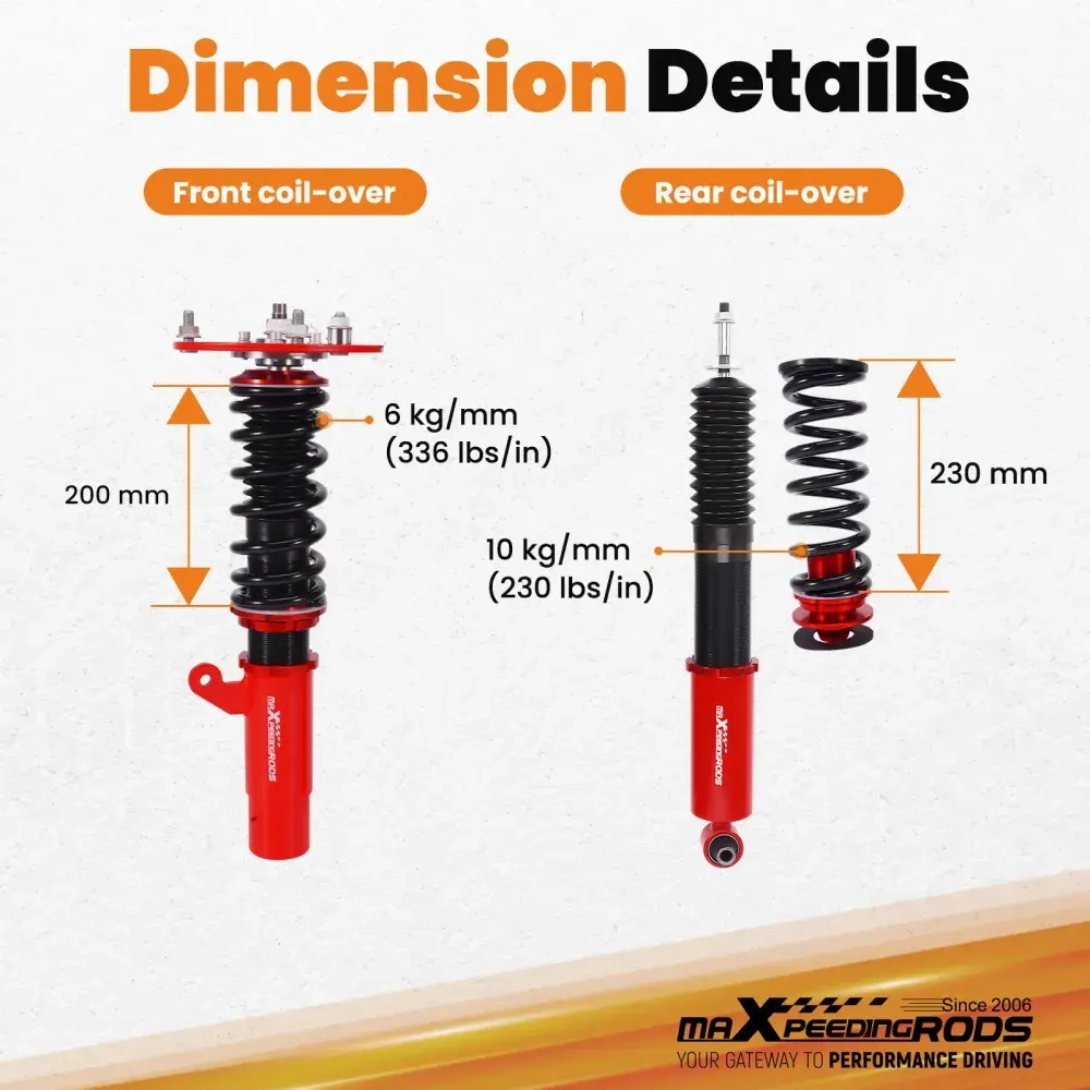MaXpeedingrods Coilovers Lowering Kit подходит для автомобиля BMW 3-Series AWD F30 2013-2019